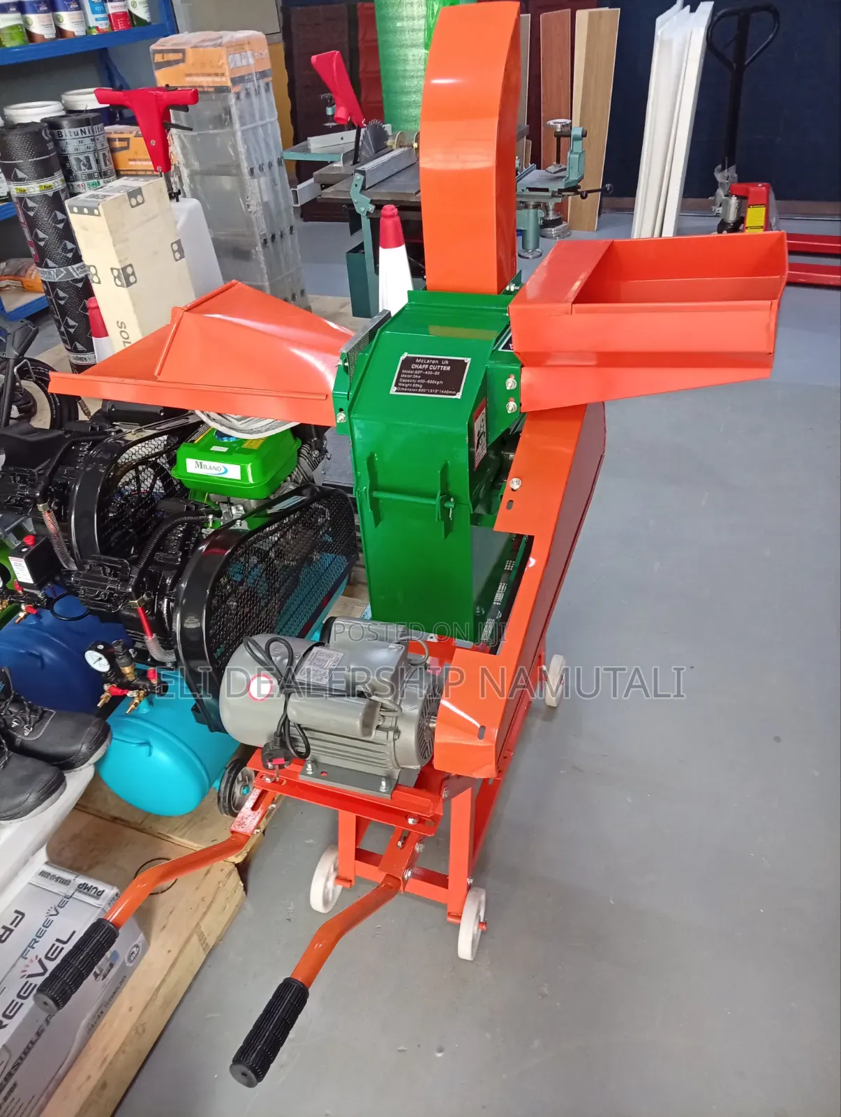 Heavy Duty Fodder Cutting Machine – 400–600kg/Hr Electric Chaff Cutter