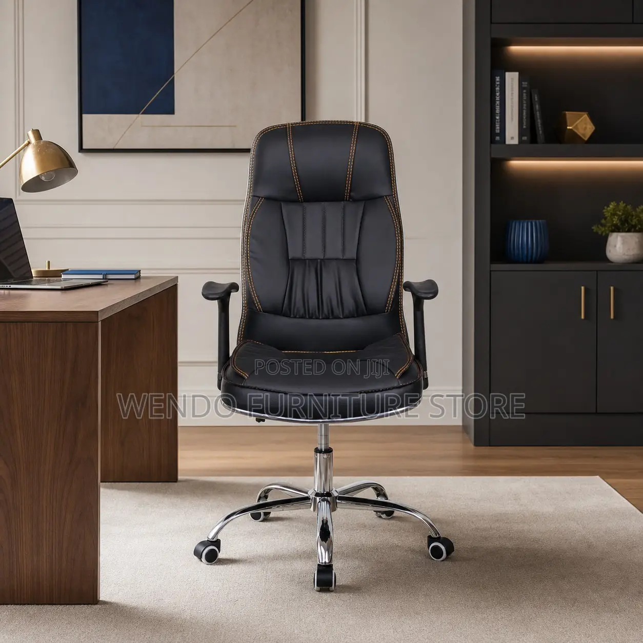 Office Chairs; Leather High Height Recliner Office Chairs