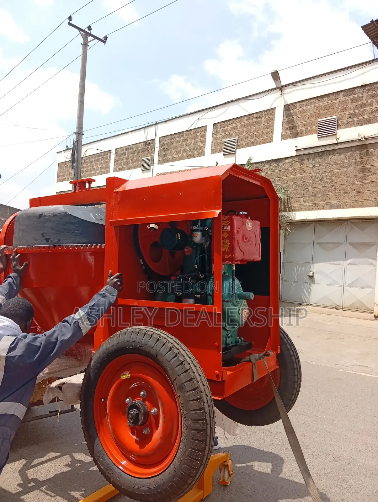 Titan 500L Cement/Concrete Mixer – Diesel Engine