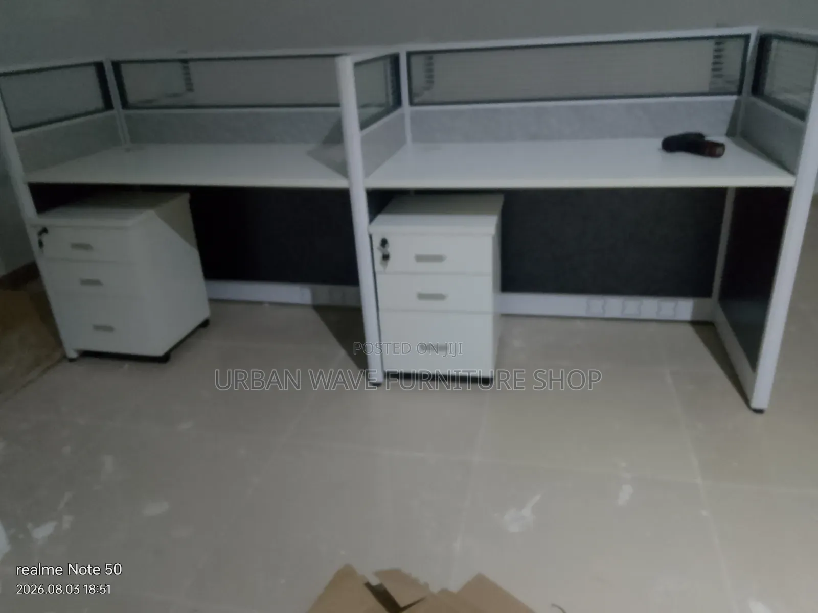 4 Way Office Workstation Desk