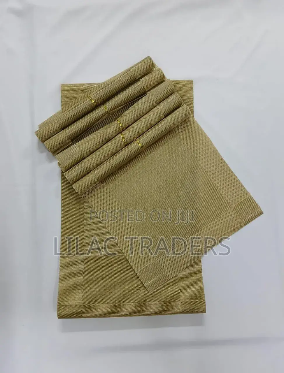 6pcs PVC Table Mats + One Table Runner( 30*180cm) *_Gale