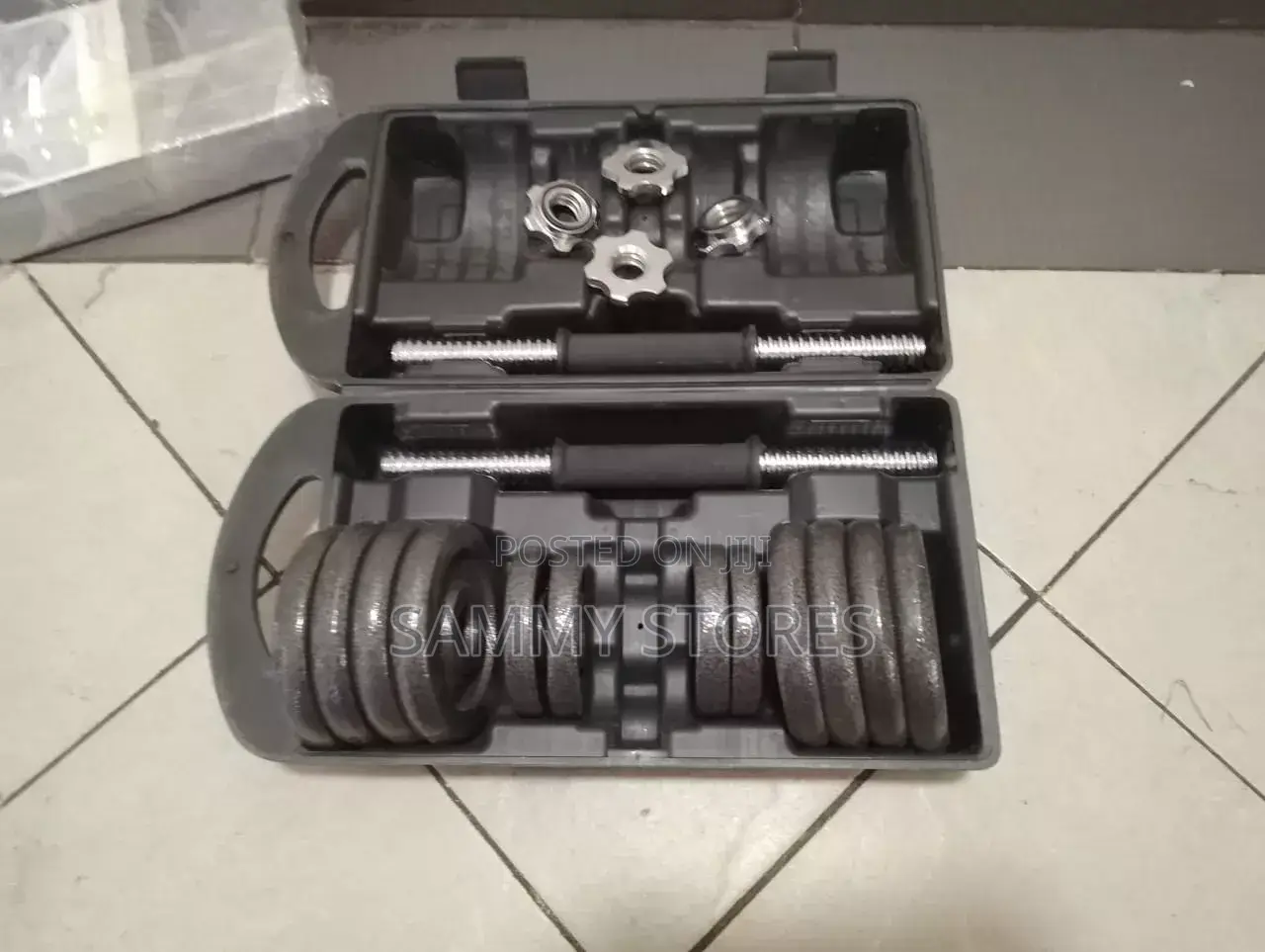 Complete Adjustable Dumbbell Weight Set With Storage Case