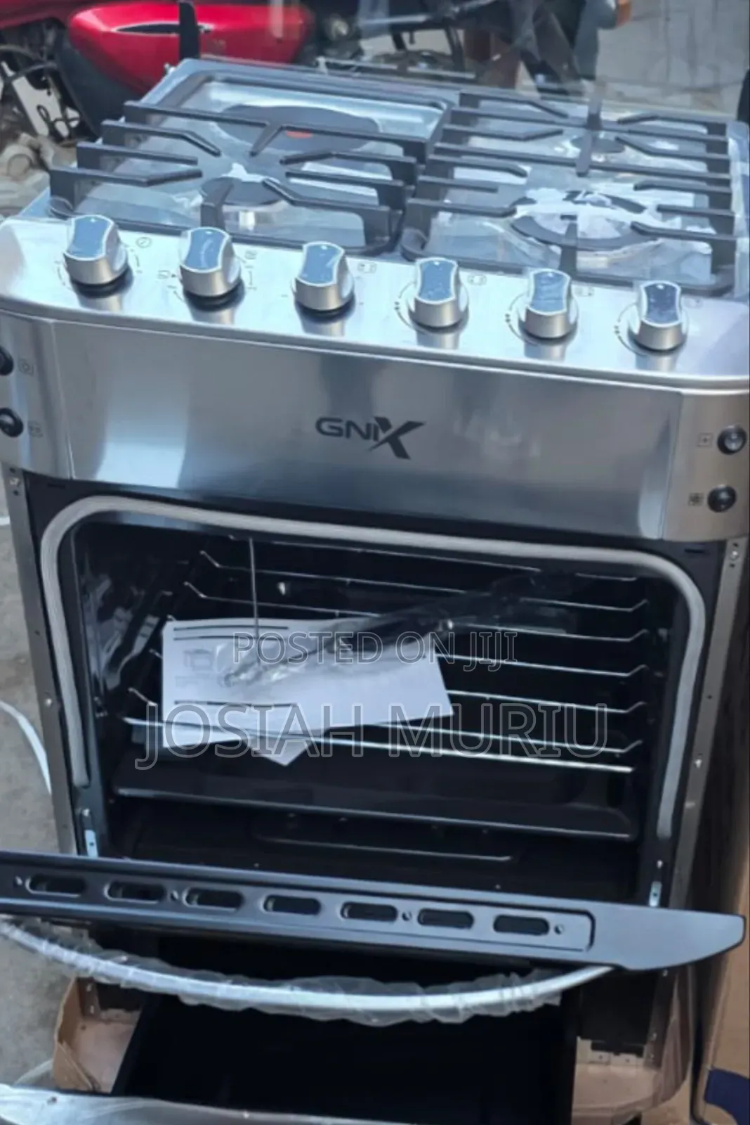 Gnix 60x60 3 Gas +1electric Cooker With Food Warmer