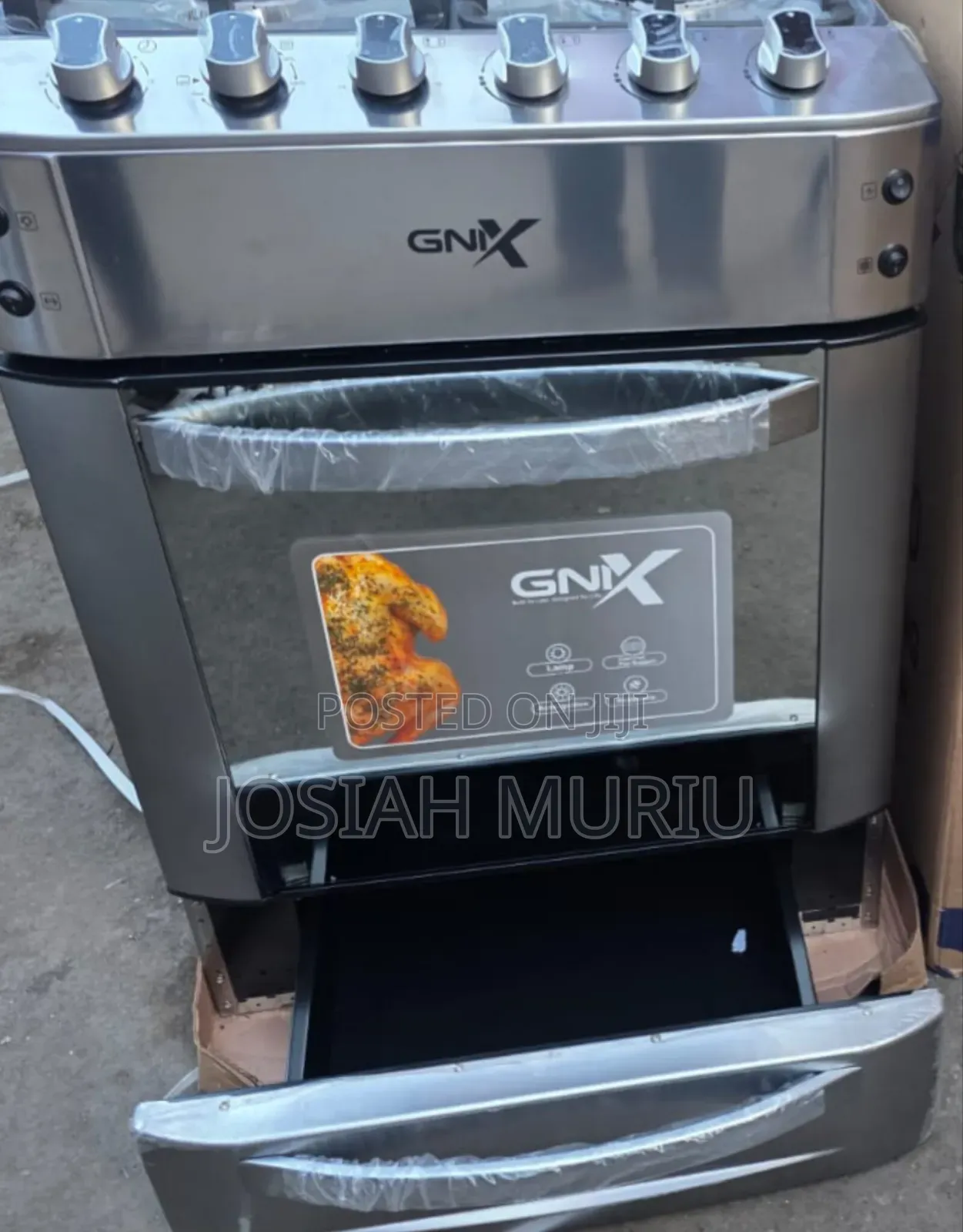 Gnix 60x60 Cooking Range With Food Warmer 3+1