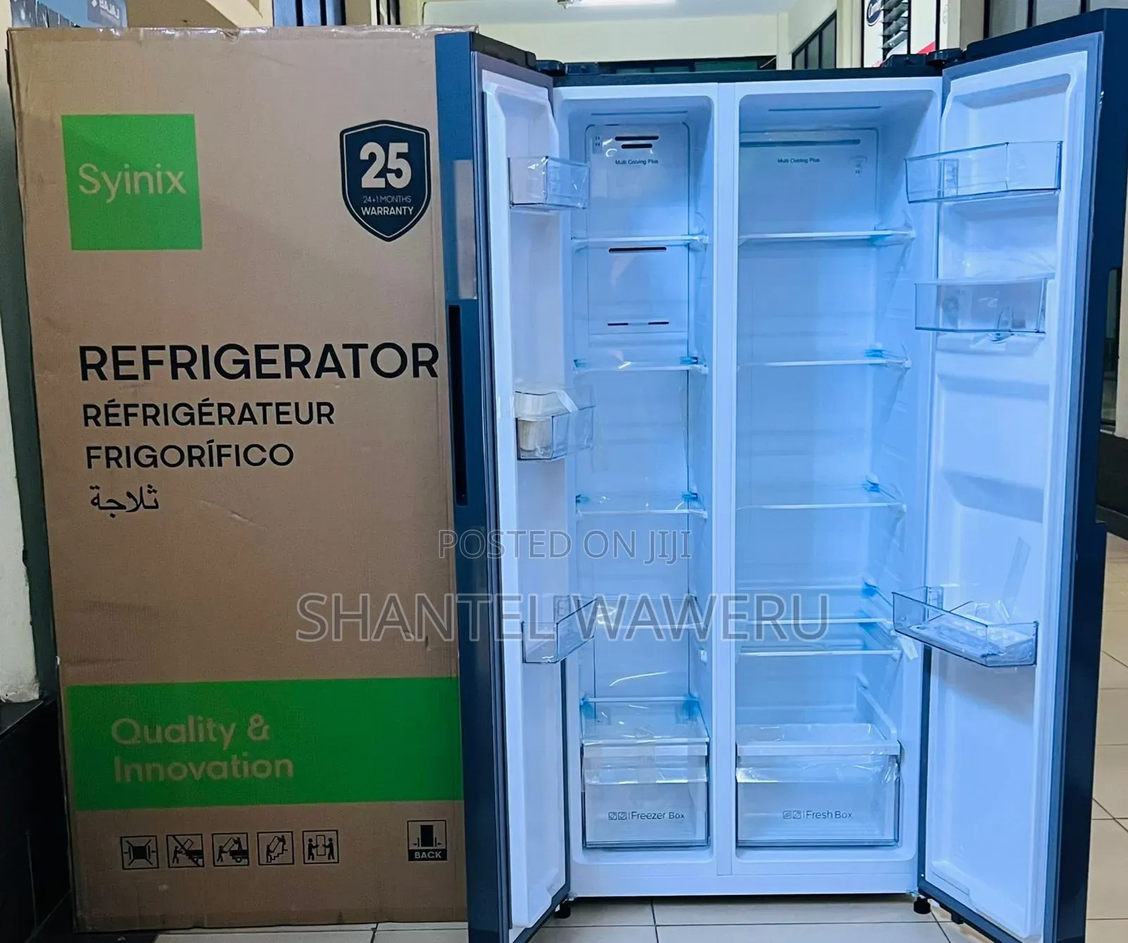 Synix 460 Litres Side by Side Refrigerator