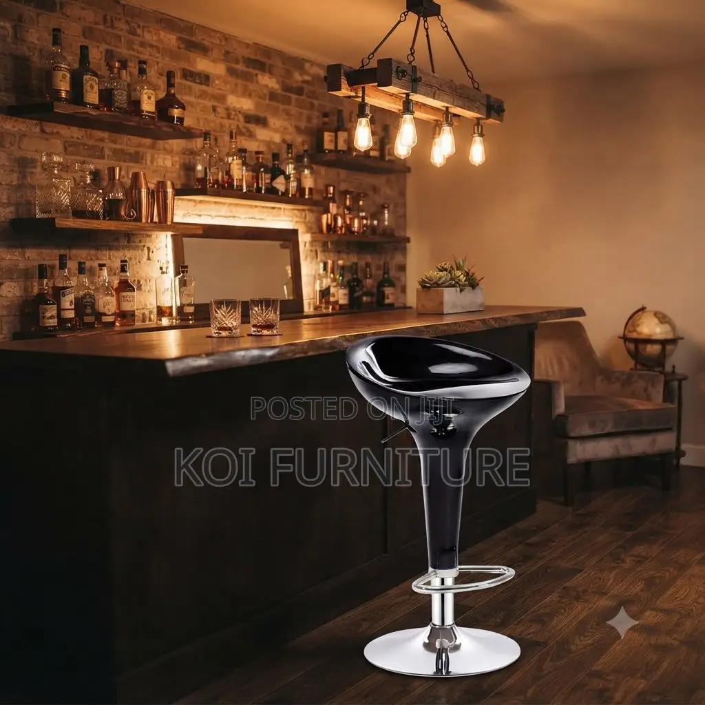 Barstool; Ergonomic Shaped Round Recliner Barstools
