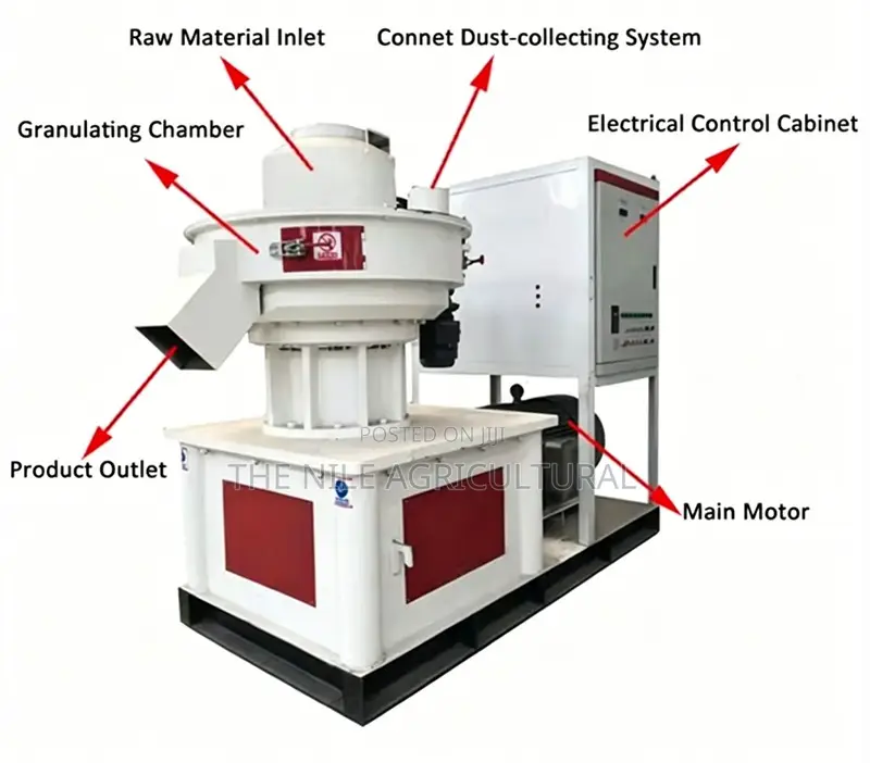 Rice Straw Saw Dust Wood Pellet Press Mill Biomass Machine