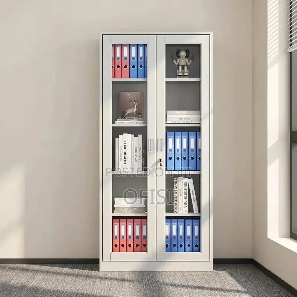 Office Cabinet; Transparent Glass Office Filing Cabinet