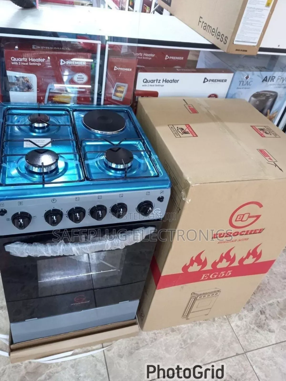 Eurochef 3 Gas + 1 Electric Cooker With Oven