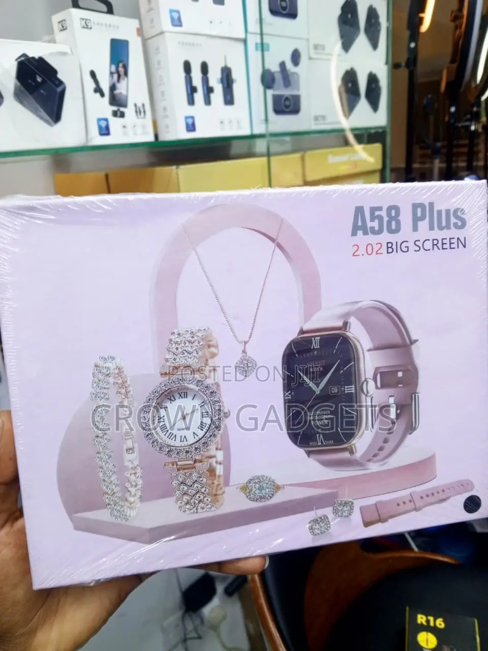 A58 Plus Ladies Smartwatch With Bluetooth Calling Jewelry