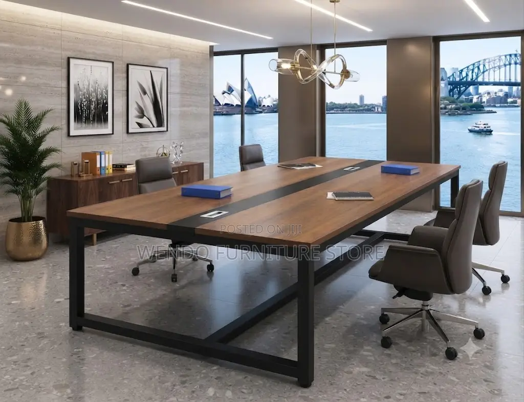 Boardroom Table; 240CM Wooden Conference Staff Meeting Table