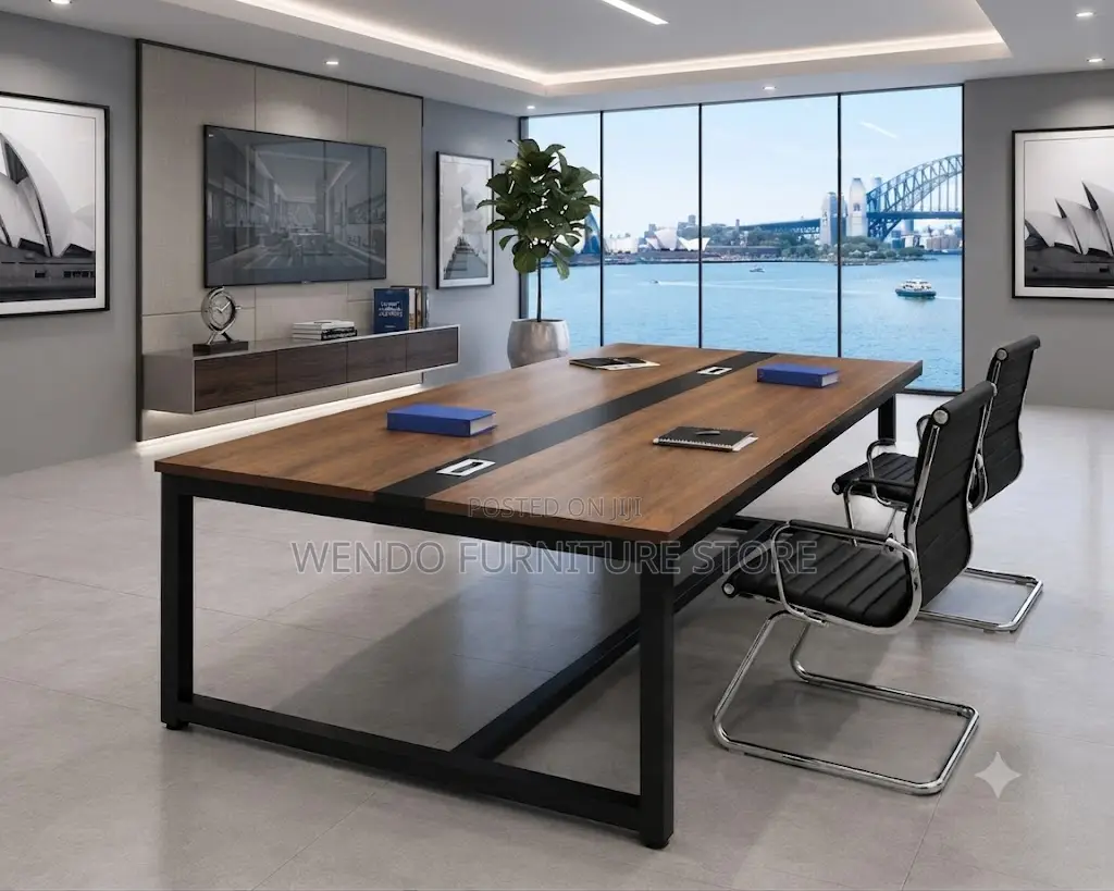 Boardroom Table; 240CM Wooden Conference Staff Meeting Table