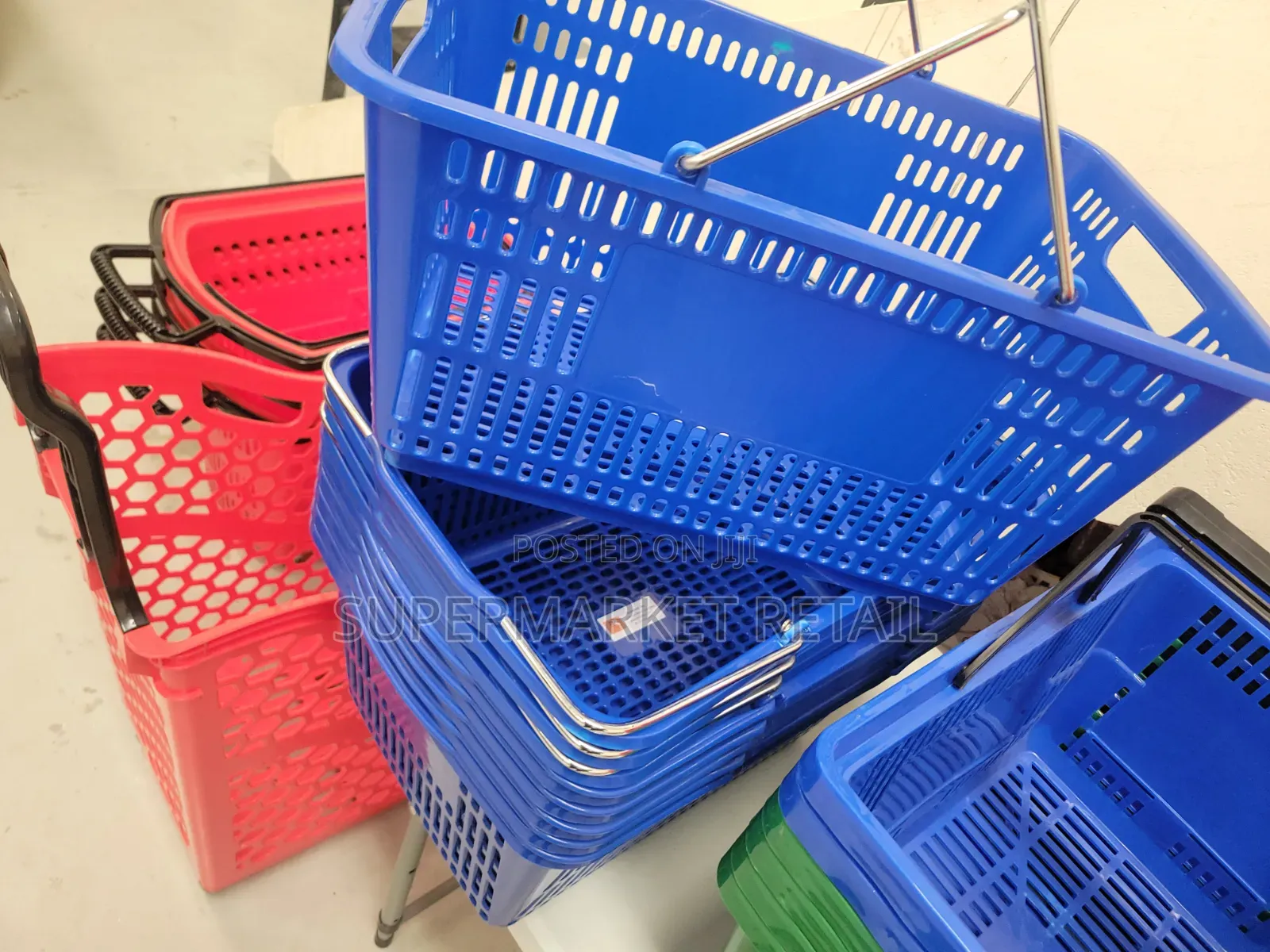 Durable Supermarket Shopping Baskets