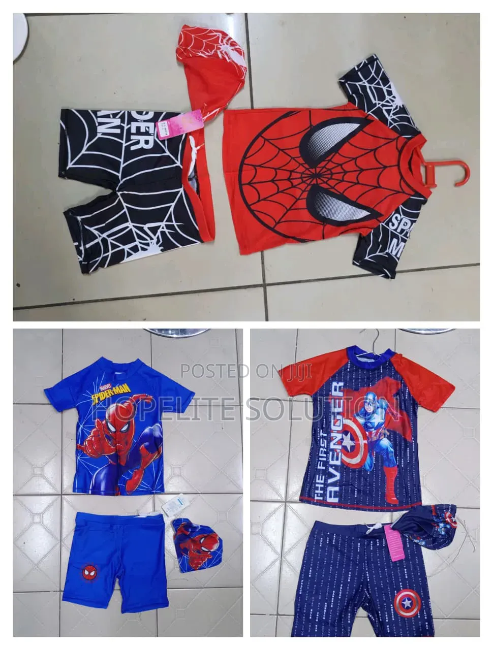 Swimming Costume 3pc Short,top,cap