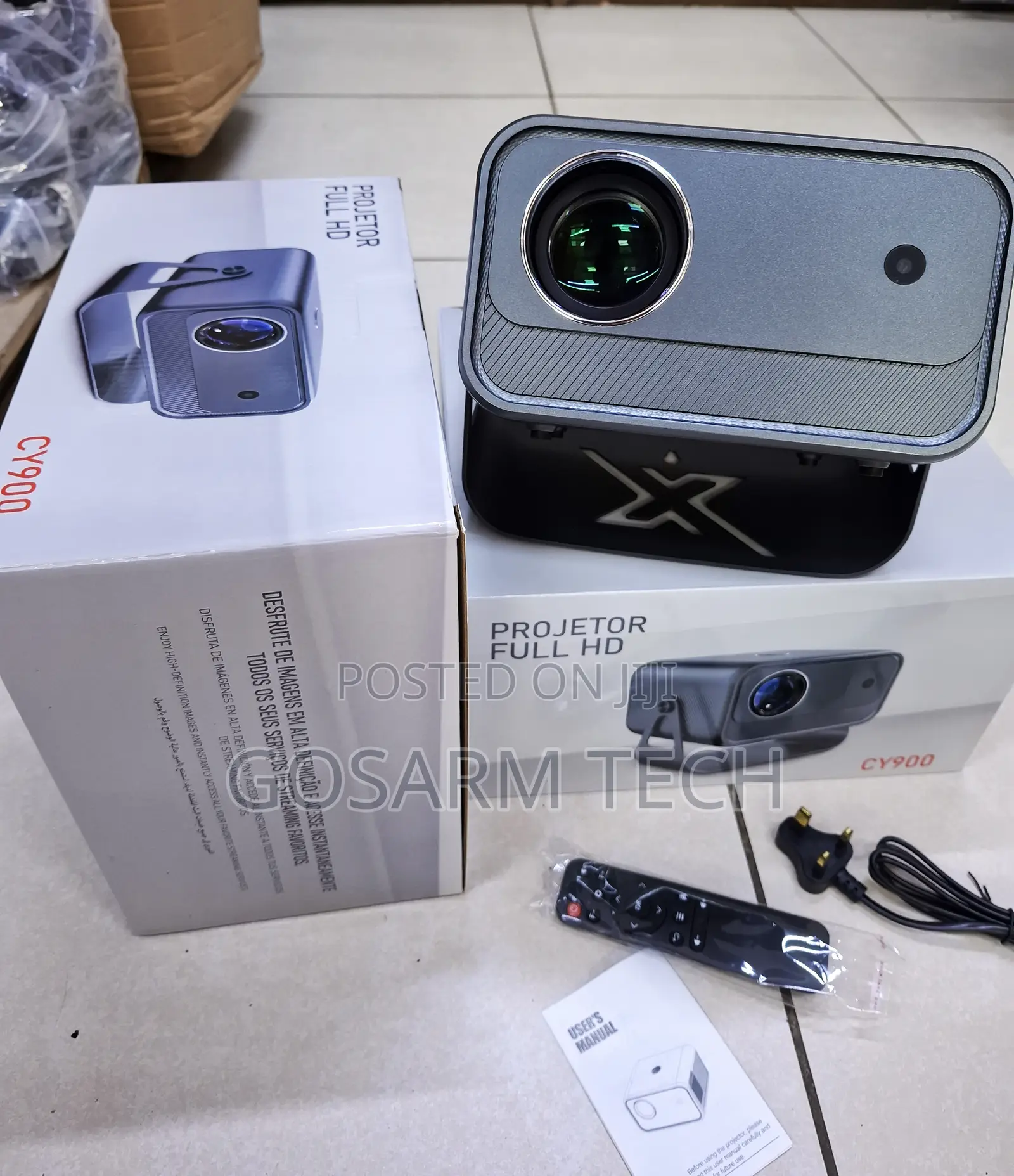 CY900 Smart Android Projector – Full HD, WiFi Bluetooth