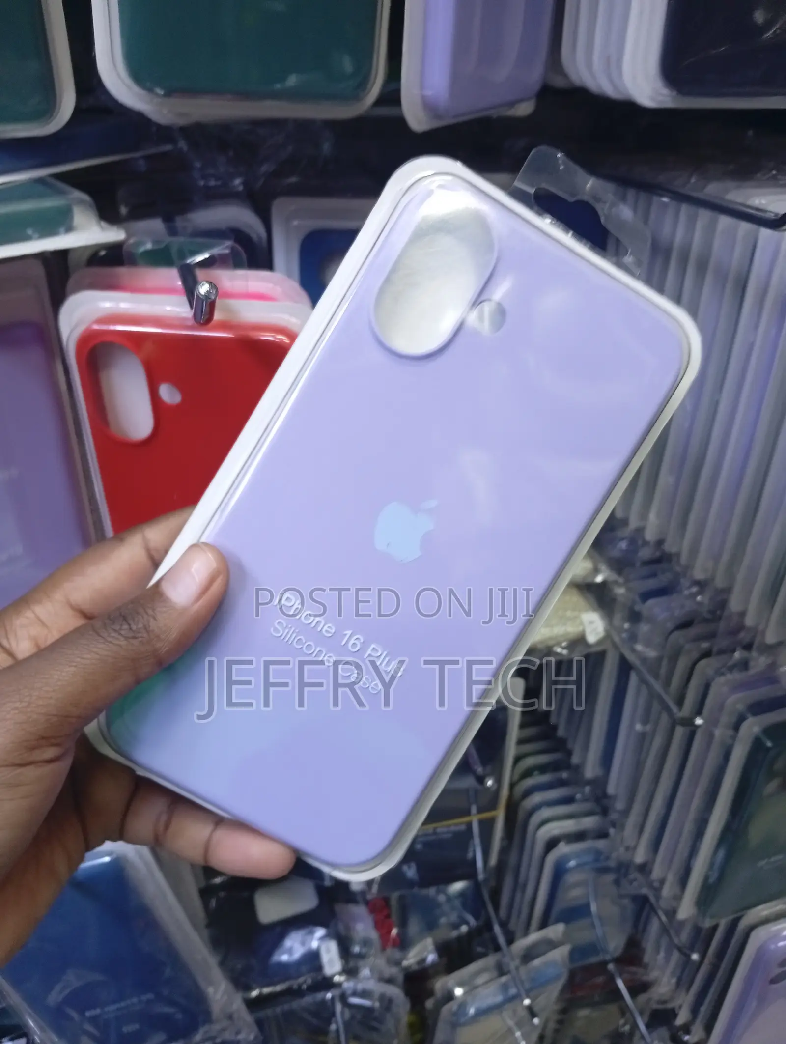 Light Purple Silicone the Official Style for the iPhone 16 Plus.