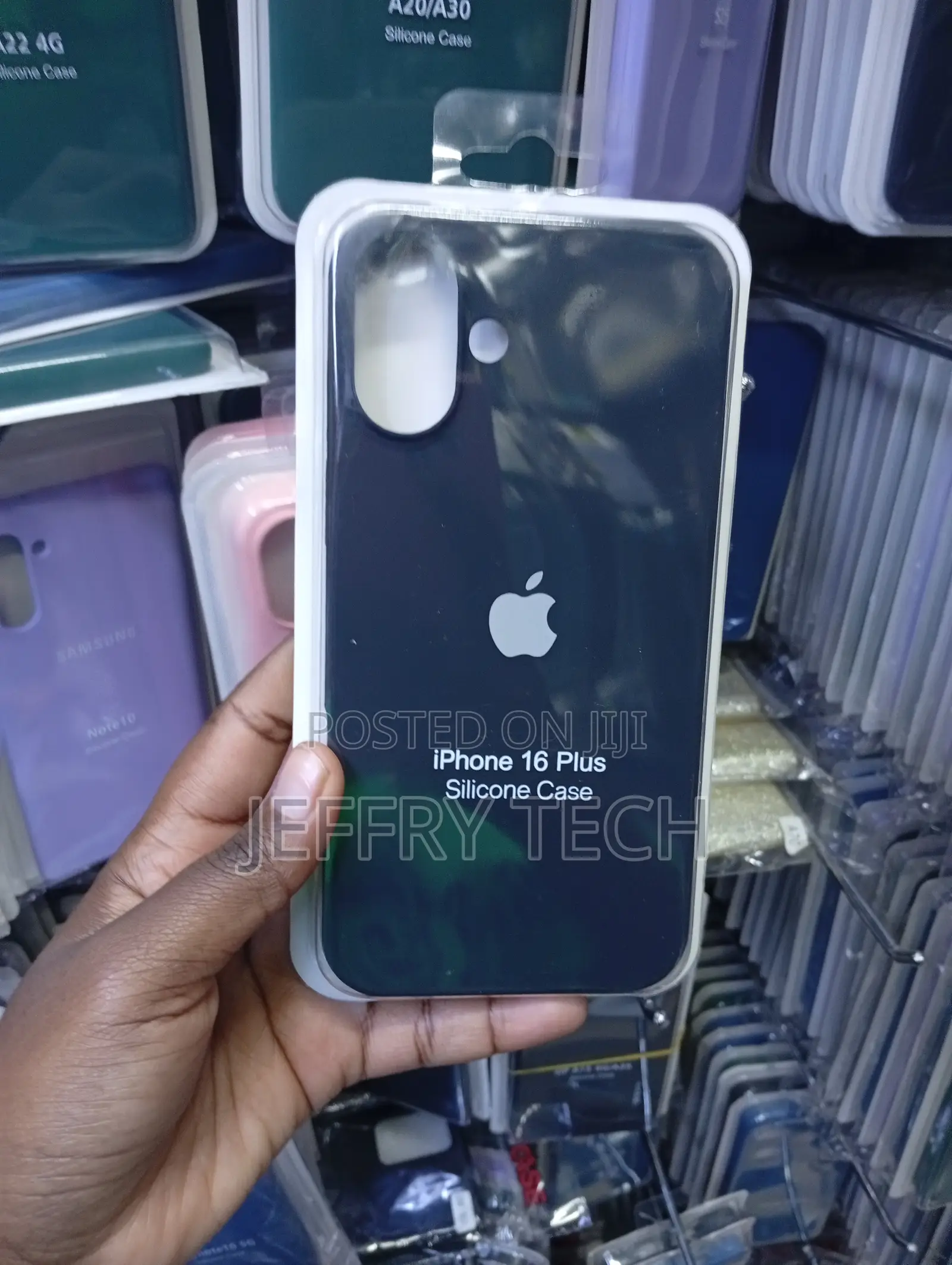 Generic Silicone Protective Case for the iPhone 16 Plus Featuring