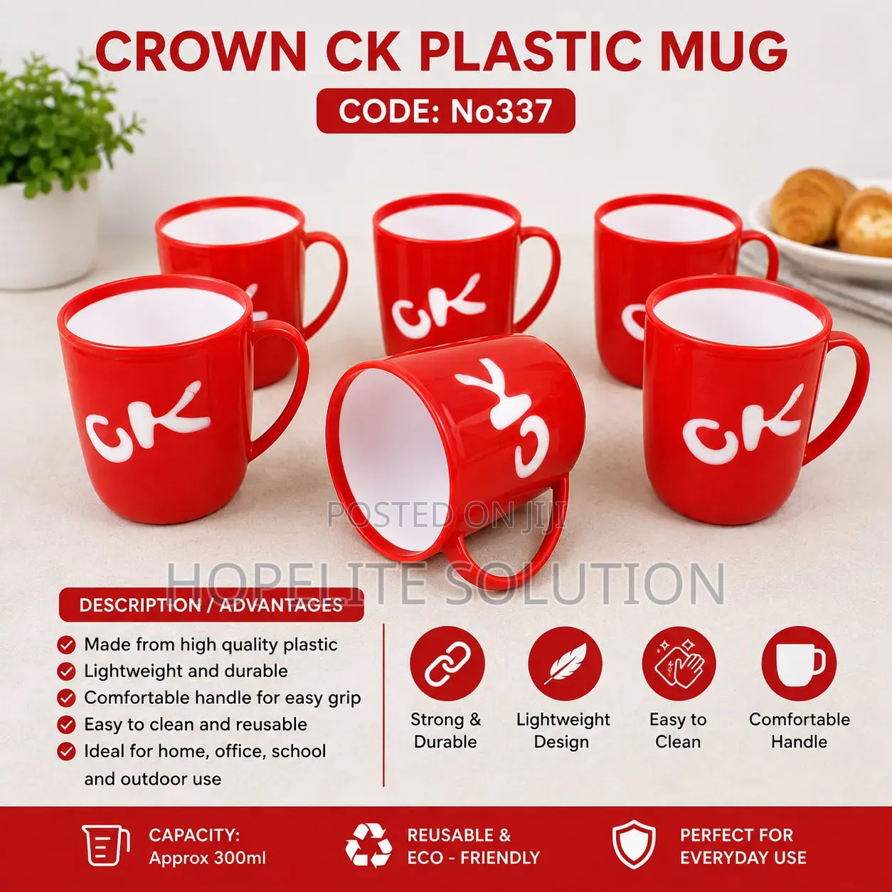 Crown Ck Plastic Mug