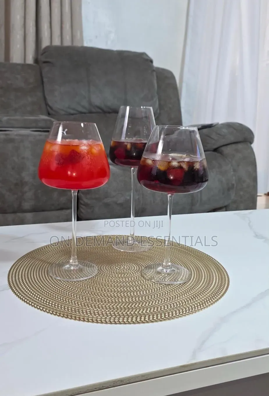 High Quality Unique, Long Stemed Wine Glasses
