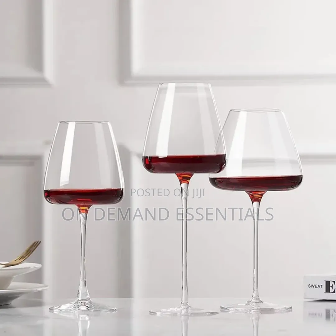 High Quality Unique, Long Stemed Wine Glasses