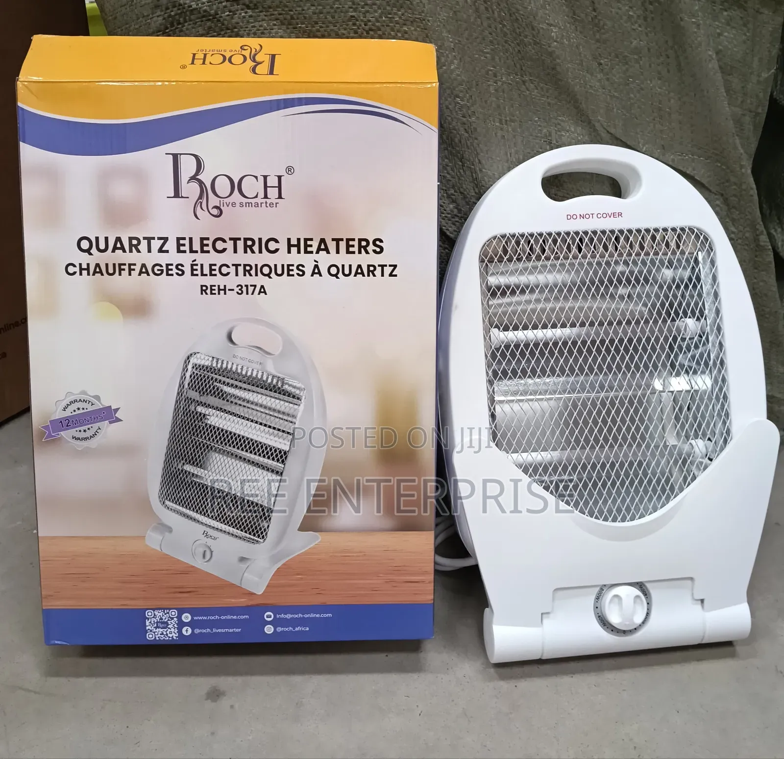 Electric *Roch Quartz Bar Room Heater