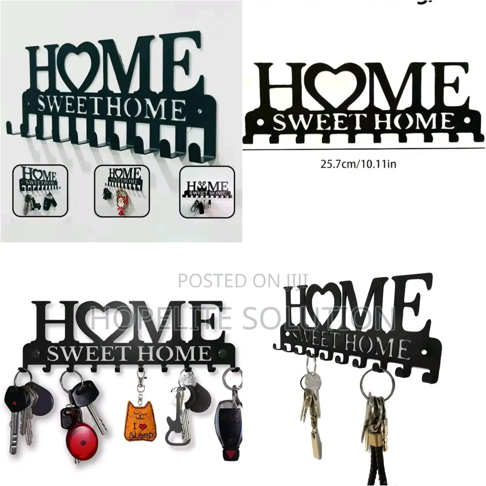 HOME SWEET HOME Stylish Mounted Key Organizer