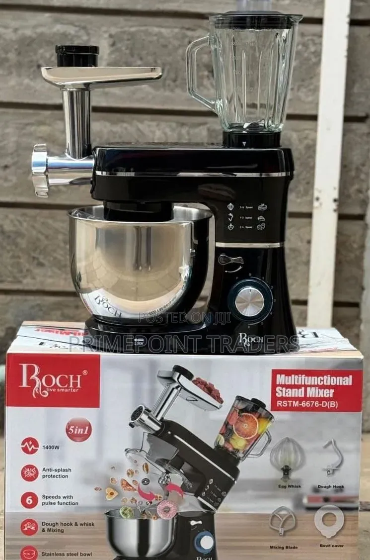 Roch 5-in-1 Stand Mixer – Powerful Multi-Purpose Kitchen Appliance