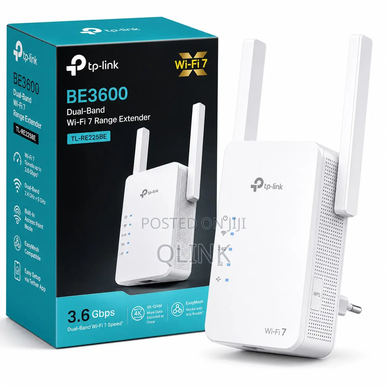 TP-Link BE3600 Dual-Band Wi-Fi 7 Range Extender - TL-RE225BE