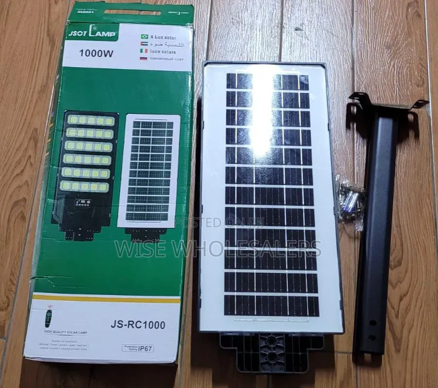 JSOT Lamp 1000W All-in-One Outdoor IP67 Waterproof Solar Street Ligh