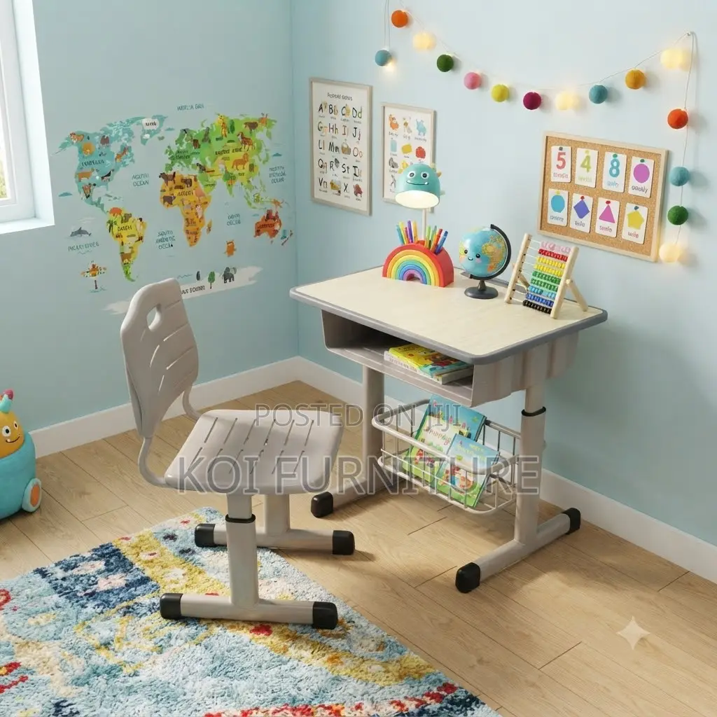 Home Desk; Ergonomic Desk Chair Set With Book Storage