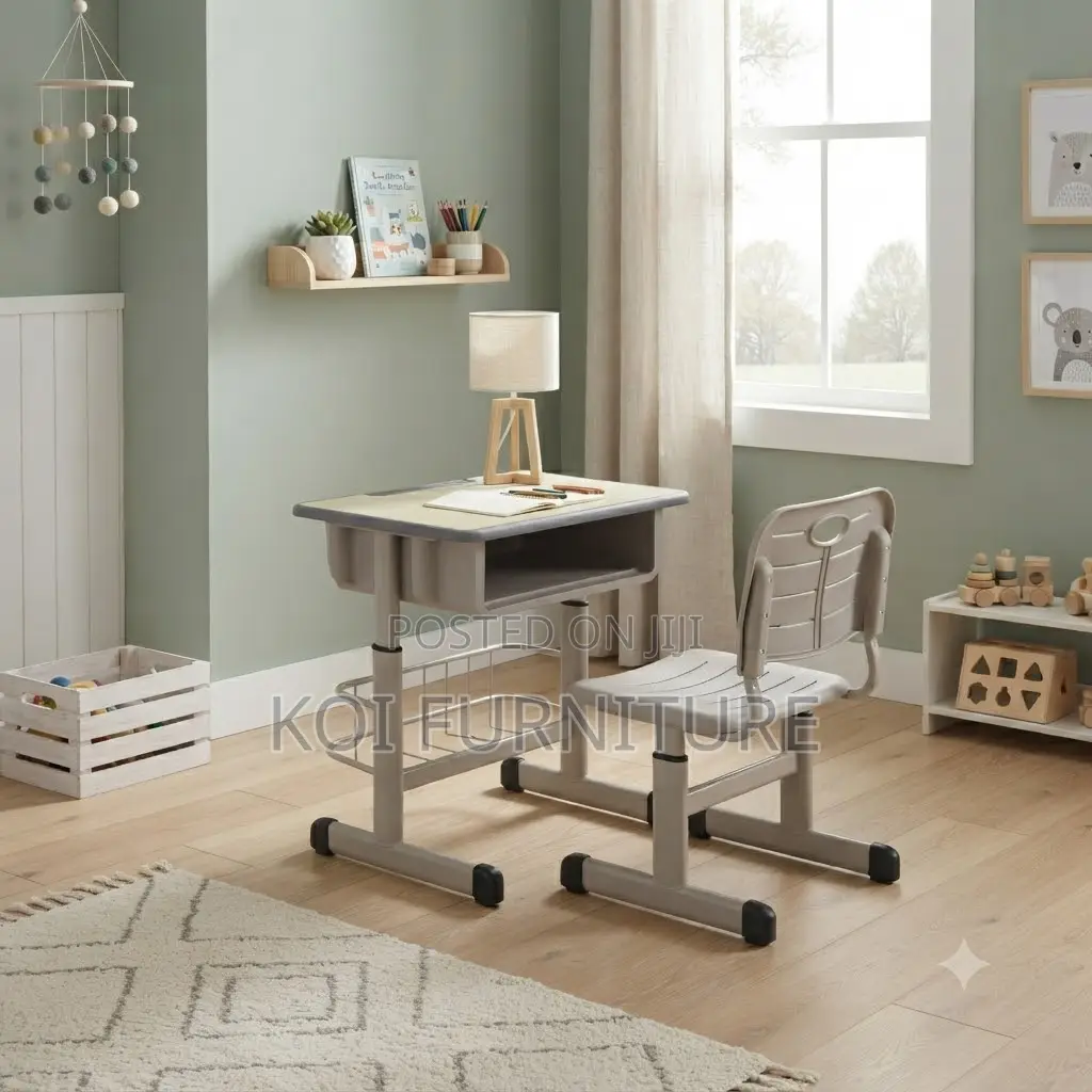 Home Desk; Ergonomic Desk Chair Set With Book Storage