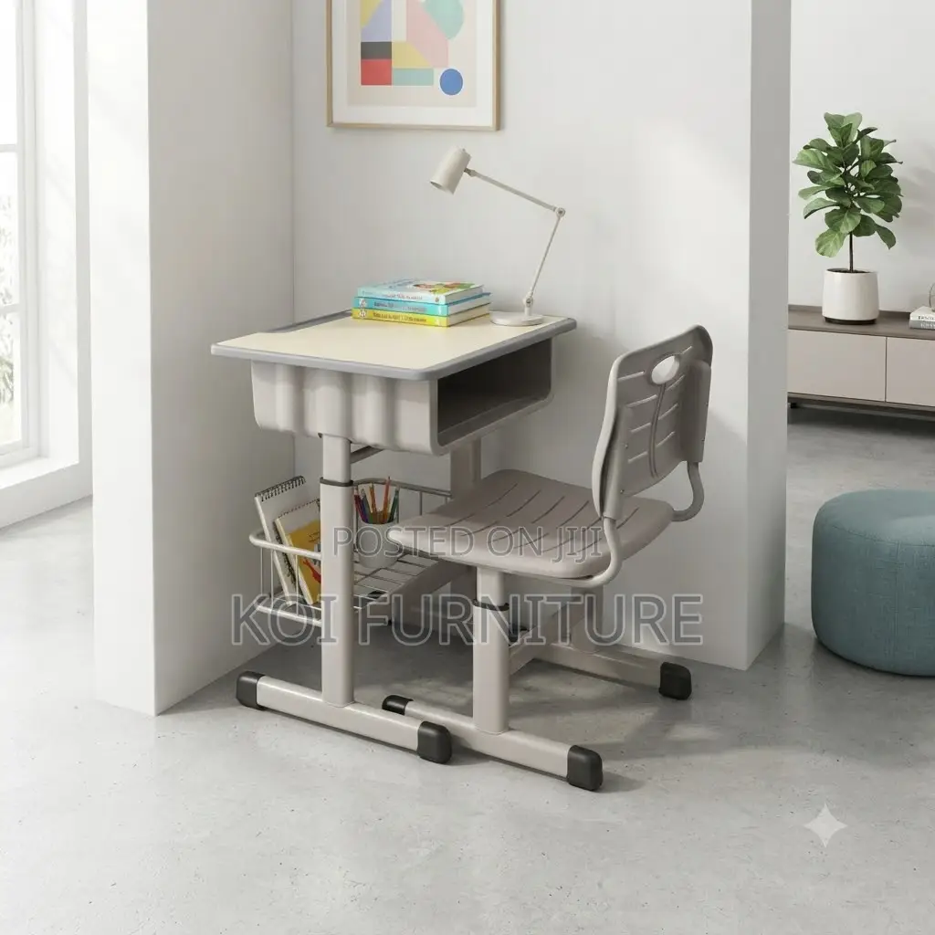Home Desk; Ergonomic Desk Chair Set With Book Storage