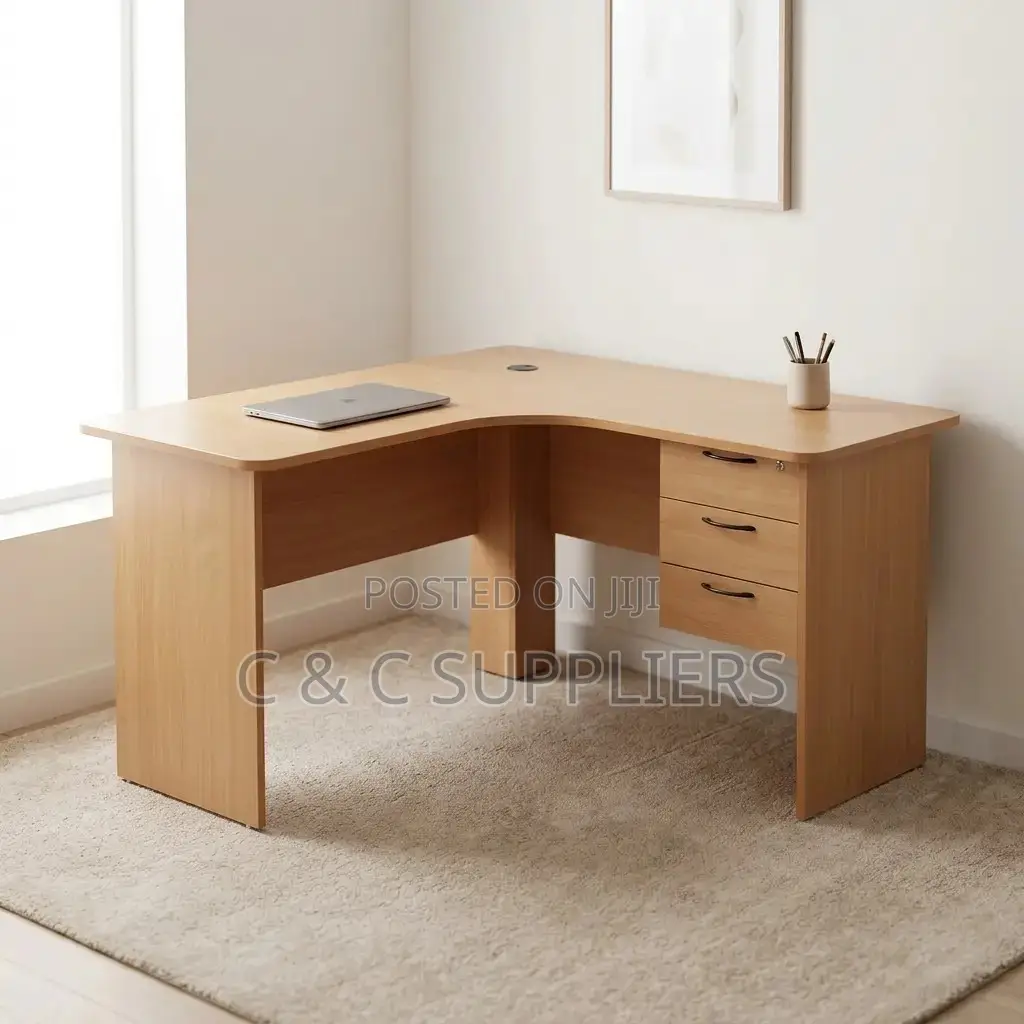 Custom Curved Home Study Desk-1.2m