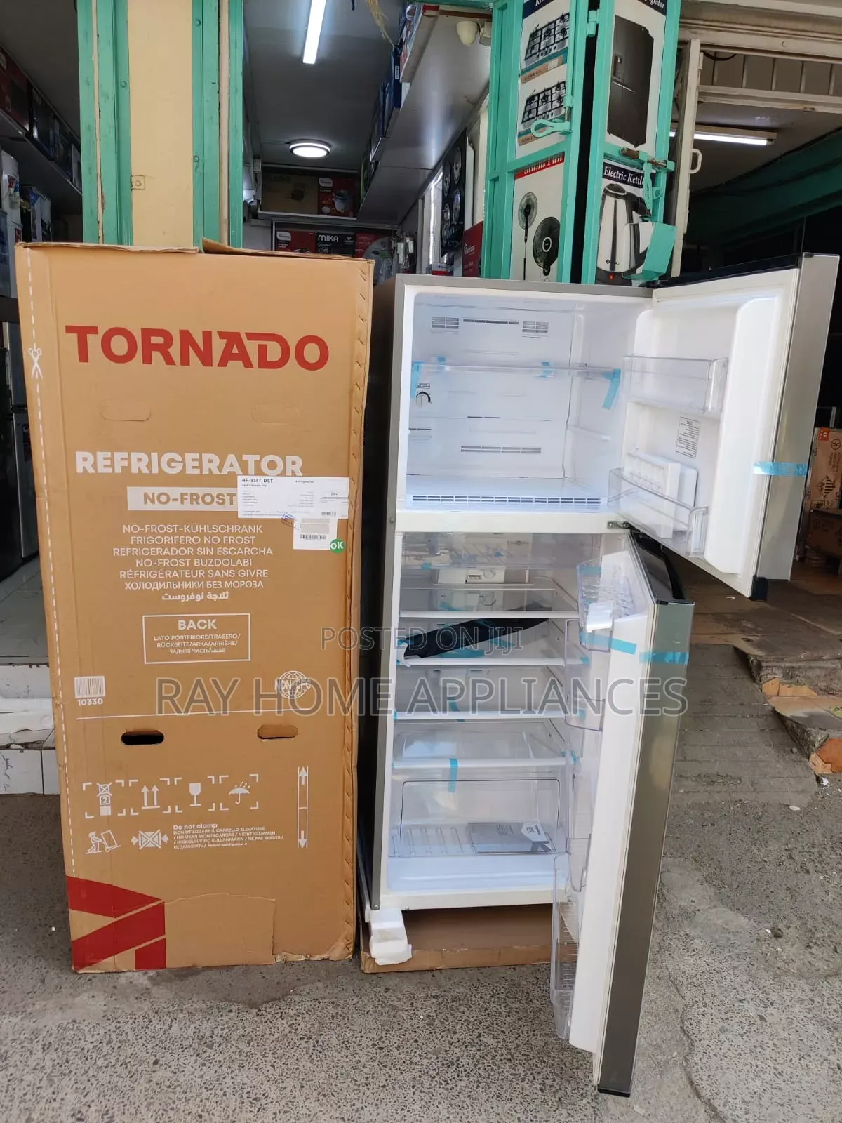 Silver Grey Double Door Tornado 304litres