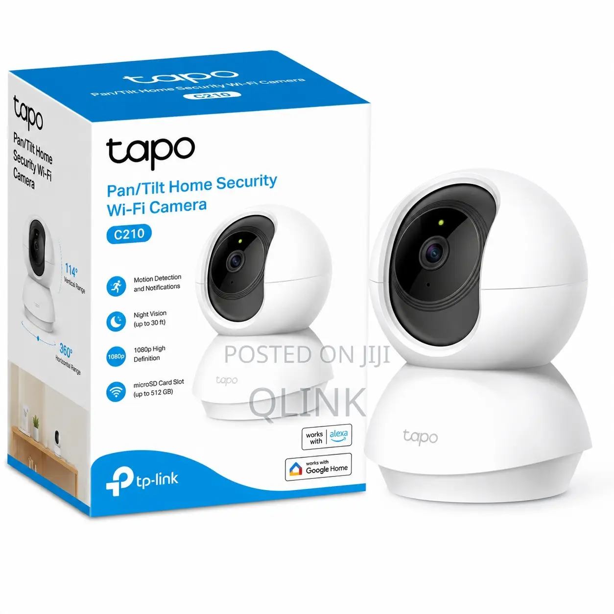 TP-Link Tapo Pan/Tilt Home Security Wi-Fi Camera - TL-TAPO C210