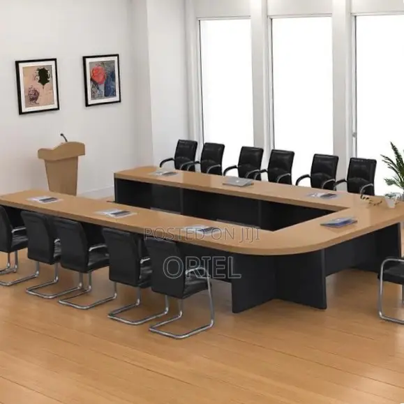 Office Table : U-Shaped 600CM Boardroom Meeting Table