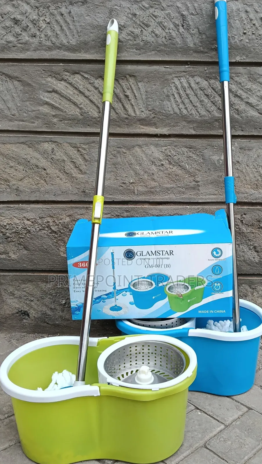 Heavy-Duty Metallic Spin Mop – Easy Efficient Floor Cleaning