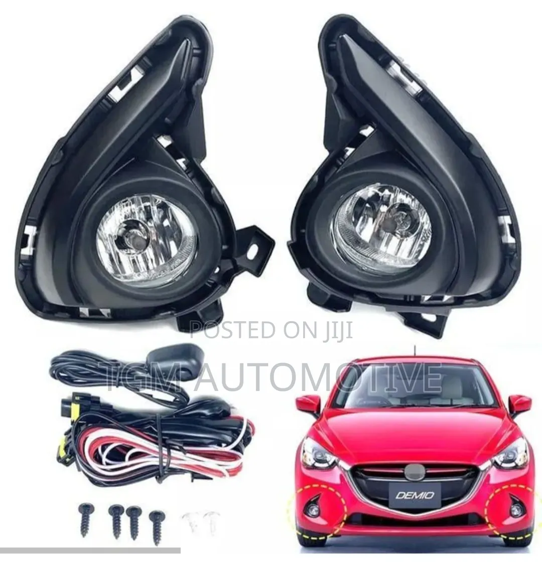 Fog Lights + Fog Covers Mazda Demio 2014