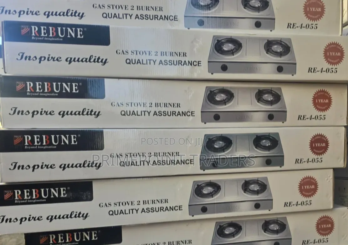 Rebune 2-Burner Gas Stove Cooker – Convenient Everyday Cooking