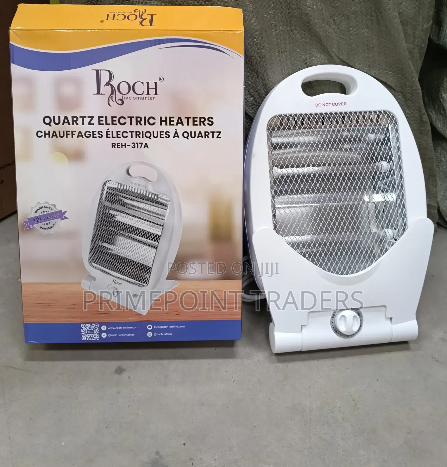 Roch Electric Quartz Bar Heater – Convenient Home Heating