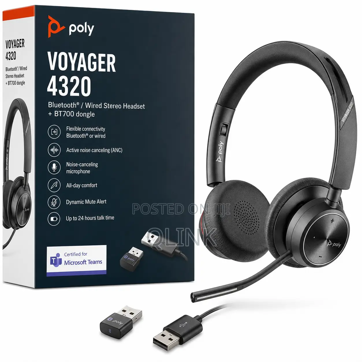Poly Voyager 4320 Bluetooth/ USB-A Mics +BT700