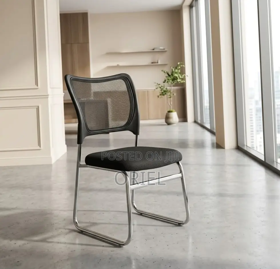 Office Chair : Armless Ergonomic Mesh Office Waiting Chair