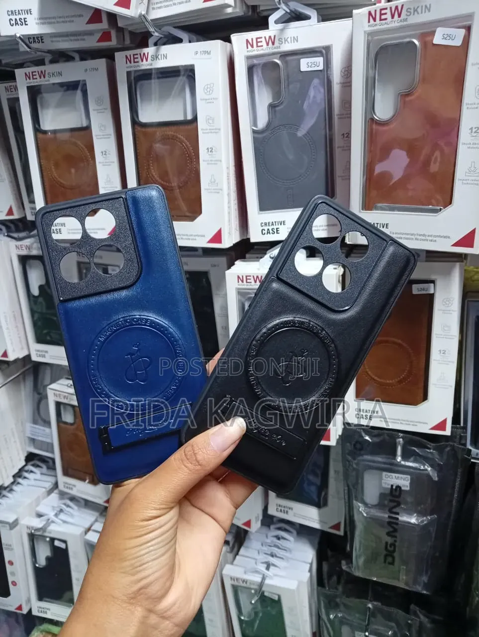 Motorola Edge 60 Leather Back Cover With Stand