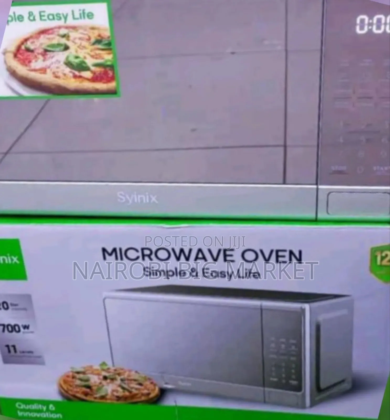 Syinix Digital Microwave 20l Silver