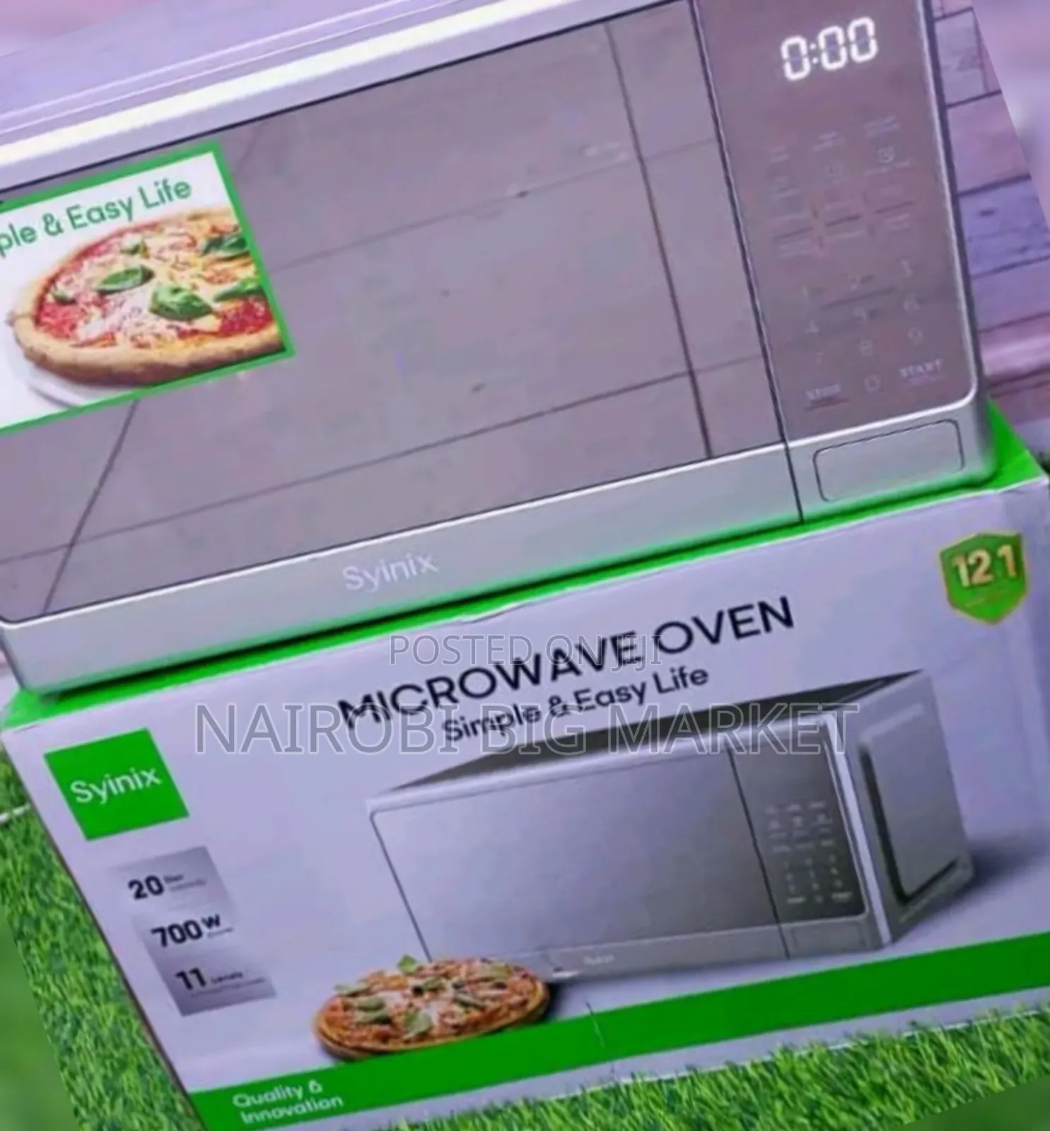 Syinix Digital Microwave 20l Silver