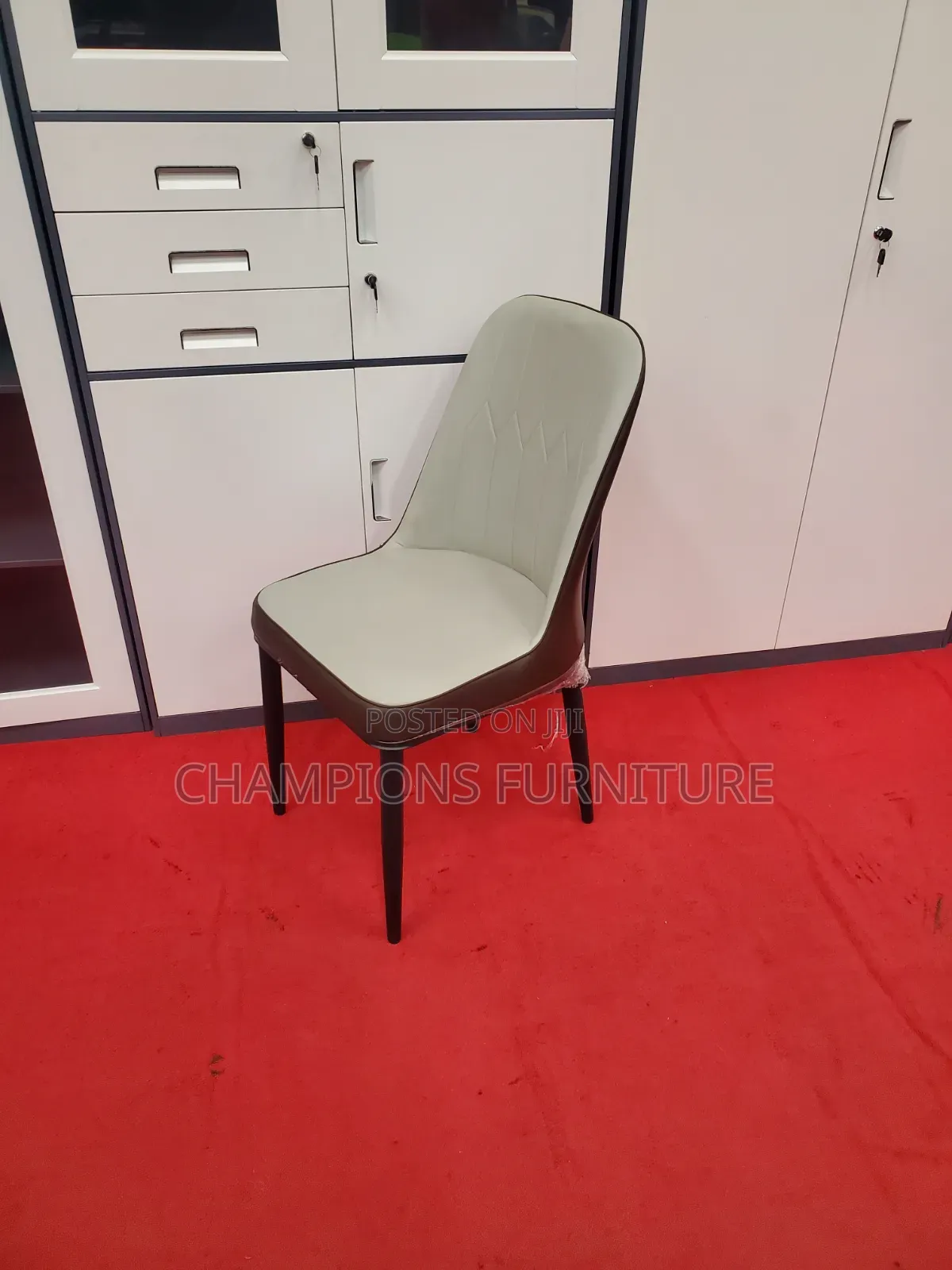 Two-Tone Leather Dining/Accent Chair