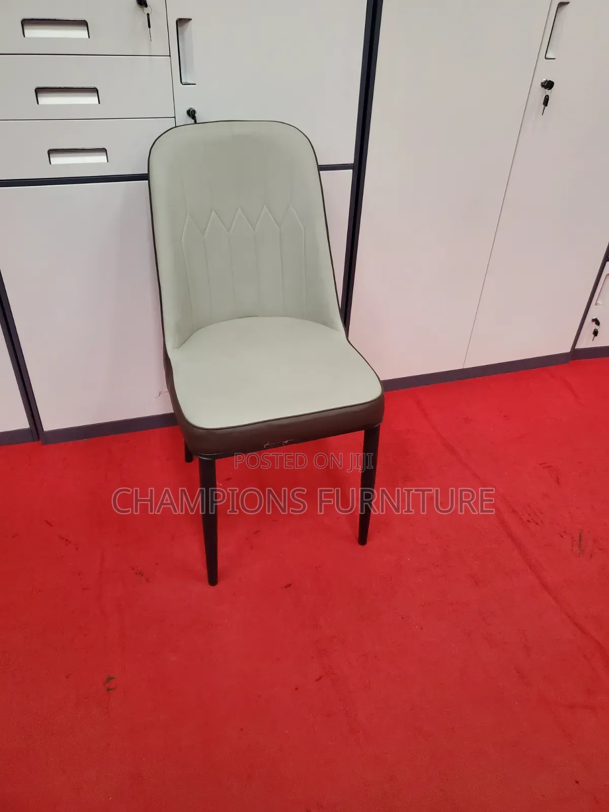 Two-Tone Leather Dining/Accent Chair