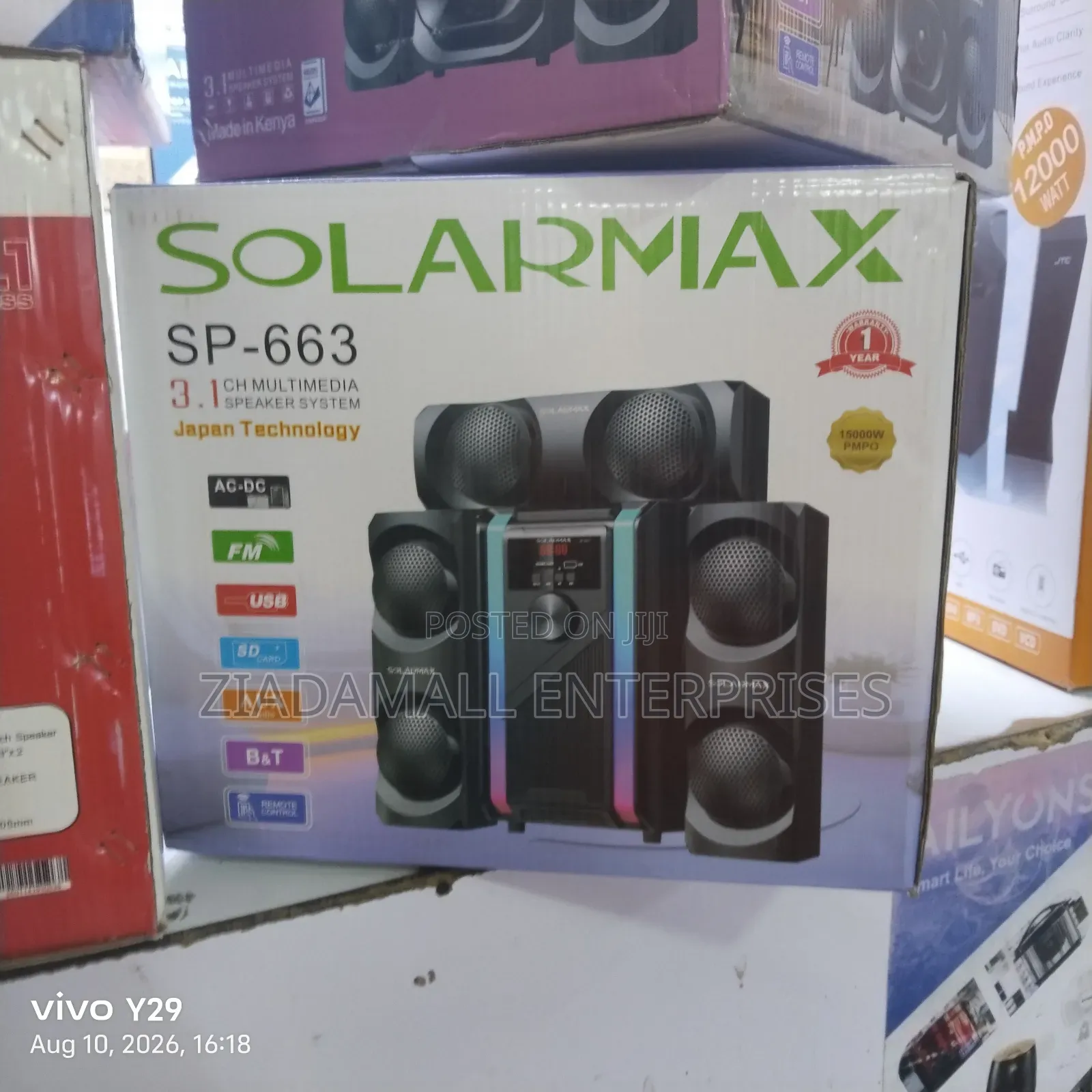 AC/Dc Solarmax Woofer. 3.1ch. Three Speakers