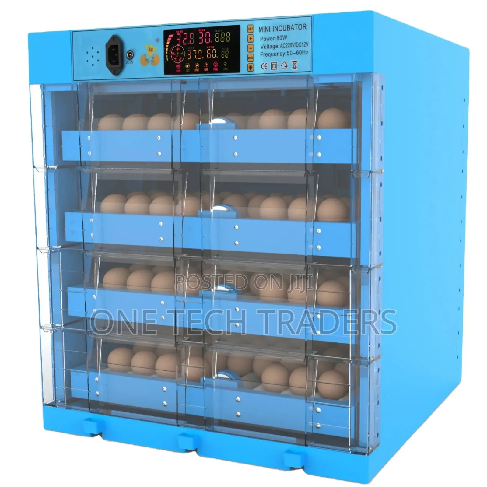 Egg Incubator/ Hatchery 256 Eggs  Automatic- AC/ Dc