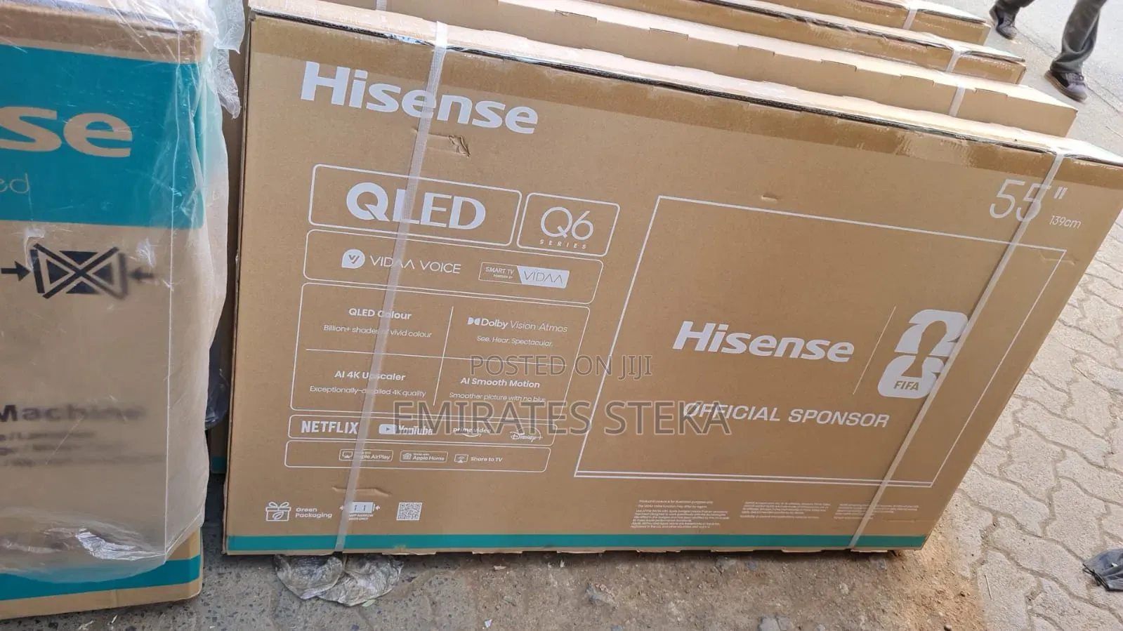 Hisense 55 Inch Smart QLED Q6 Series UHD TV – Dolby Vision, Dolby